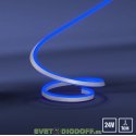 Гибкий неон LUX&nbsp;LP 2835, 120 Led, IP65, 24V, 8х16 мм,&nbsp;Синий, рез 1см