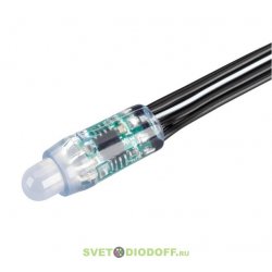 Герметичный управляемый модуль DMX-UVR-D12 5V RGB (0.3W, IP67, 90deg) (Arlight, Пластик, 5 лет)