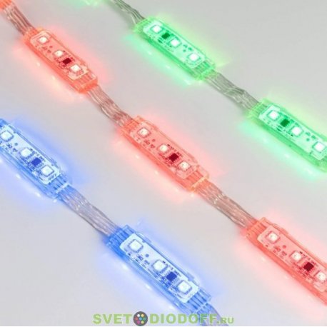 Модуль управляемый DMX-B3 12V RGB (0.72W, IP68, 140 deg) (Arlight, Пластик, 3 года)