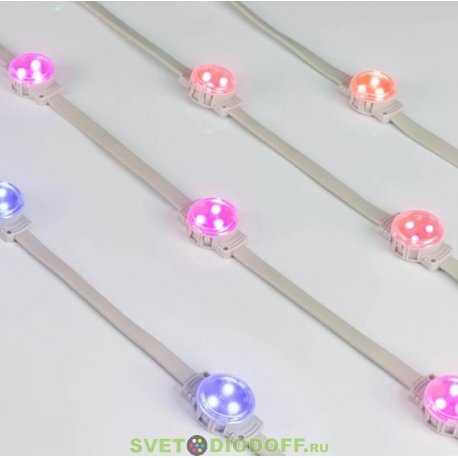 Модуль управляемый DMX-F3-D30 12V RGB (0.75W, IP68, 120 deg) (Arlight, Пластик, 3 года)