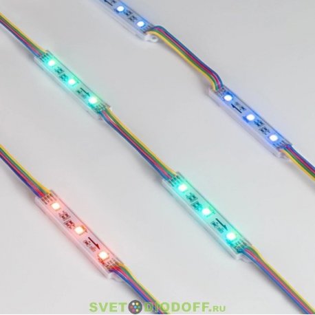 Модуль управляемый SPI-B3 12V RGB-RAM (0.6W, IP66, 120 deg) (Arlight, Пластик, 3 года)