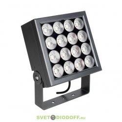 Зенитный узколучевой прожектор ALT-BLOCK-S220x220-50W Day4000 (GR, 3 deg, 230V) (Arlight, IP66 Металл, 3 года) оптика 3 градуса