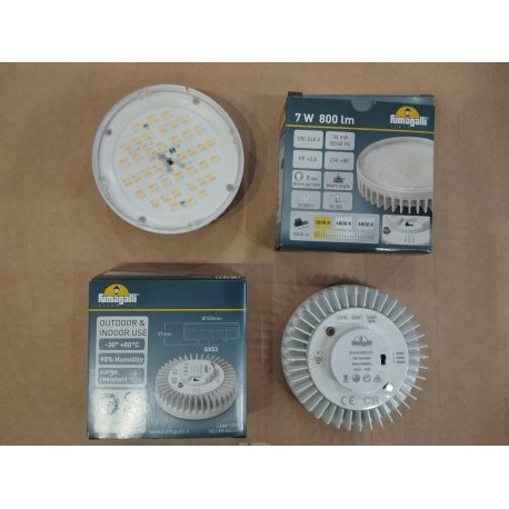 Лампа светодиодная уличная пр-во Италия Fumagalli 220v/10w LED-CMD, GX53, 1200lm, 3000К (Фумагали)