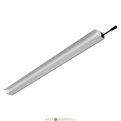 Архитектурный светильник Модерн Флэт 9 1000мм (9Вт/м) 24В DC CRI80 5000К Опал (Профиль, Козырек, транзитное соединение)
