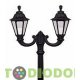 Столб фонарный уличный Fumagalli Ricu Ofir/RUT черный/молочный 2.5м