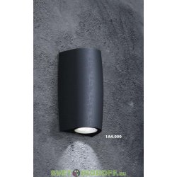 Светильник светодиодный фасадный 3.5Вт Fumagalli MARTA 90 1L с лампой, черный 3000K