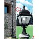 Светильник столб фонарь GIONA 5000/PIETRO чёрный, прозрачный (с люком) 1xE27 LED-HIP с лампой 5000L, 5,70м.п.