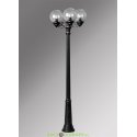 Столб фонарный уличный Fumagalli Ricu Bisso/GLOBE 250 3L черный, шар прозрачный 2,35м