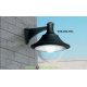 Светильник уличный настенный Fumagalli MidiPilar Vivi 400 Е27 с основанием, черный, прозрачный