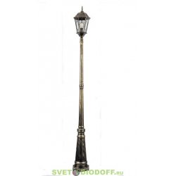 Светильник садово-парковый Рим PL156 столб шестигранный 60W E27 230V, черное золото 2,23м.п.