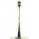 Светильник садово-парковый Венеция PL176 столб шестигранный 60W E27 230V, черное золото 2,10м.п.