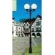 Столб фонарный уличный Fumagalli TABOR Ofir/Globe 400 черный, плафон шар молочный 3.3м