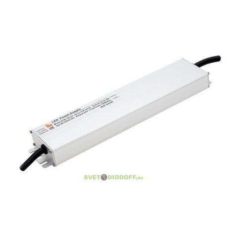 Ультратонкий блок питания в металлическом корпусе, IP67, 100W, 24V