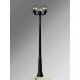 Уличный фонарный столб Fumagalli Ricu Ofir/Globe 300 3L черный, шар дымчатый 2,25м