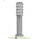Светильник садово-парковый DH027-450, Техно столб, 18W E27 230V, серебро 0,45м.п.