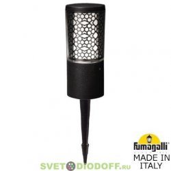 Ландшафтный тротуарный светильник Fumagalli Carlo Deco SPIKE черный, прозр., 1xGU10 LED с лампой 400Lm, 4000К