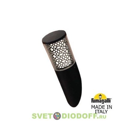Светильник уличный настенный Fumagalli Carlo Deco-FS черный, прозр., 1xGU10 LED с лампой 400Lm, 4000К