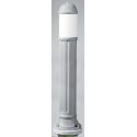 Столб фонарный уличный Fumagalli SAURO 1100 Е27 серый/опал 1,1м 1xE27 LED-FIL с лампой 800Lm, 4000К