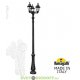 Уличный фонарный столб Fumagalli Nebo Bisso/RUT 3L черный, прозрачный 3,0м 3xE27 LED-FIL с лампой 800Lm, 2700К