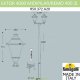 Наземный парковый фонарь серый Fumagalli EKTOR4000 MIDIPILAR/REMO 2L, GX53х12шт (10вт) 120Вт