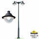 Наземный парковый фонарь черный Fumagalli EKTOR4000 MIDIPILAR/VIVI 2L, 4,2м