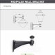 Консоль для паркового фонаря на стену FUMAGALLI MIDIPILAR WALL черный