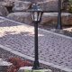 Столб фонарный уличный Fumagalli Mizar/Anna античная бронза, прозрачный 1,1м 1xE27 LED-FIL с лампой 800Lm, 4000К