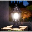 Уличный садовый светильник Fumagalli Mikrolot/Anna Черный, прозрачный 1xE27 LED-FIL с лампой 800Lm, 2700К