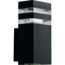 Светильник садово-парковый фасадный Техно серии «Сеул» DH0806, на стену вверх, E27 230V, черный