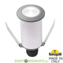 Встраиваемый уличный светильник Fumagalli Teresa цоколь G9, 220 В, 1.7 Вт серый