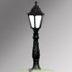Столб фонарный садовый уличный Fumagalli Lafet/Noemi черный/прозрачный 1xE27 LED-HIP с лампой 1500Lm, 3000К, 1,2м IAFET.R