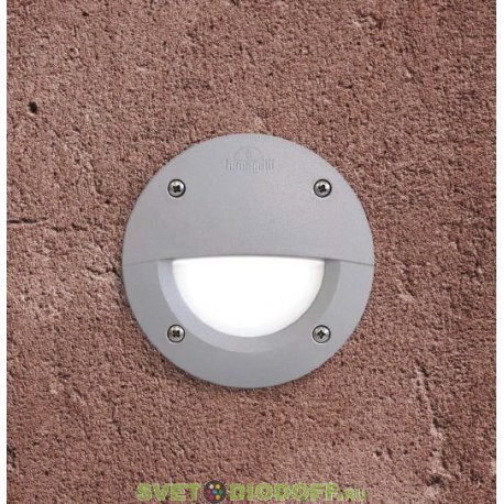 Встраиваемый уличный светильник Leti 100 round-EL Led белый матовый плафон 1xGX53 LED с лампой 3W