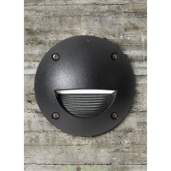 Встраиваемый уличный светильник Leti 100 round-ST Led черный матовый плафон 1xGX53 LED с лампой 3W