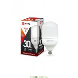 Лампа светодиодная LED-HP-PRO 30Вт 230В Е27 4000К 2700Лм IN HOME