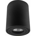 Потолочный накладной светильник Бочонок под лампу GU10, черный, Н 100, D 80