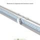 Линейный светодиодный светильник Айсберг v2.0 20 Эко Л, 20Вт, 2090Лм, 1200мм, 3000К, Опал, 2года