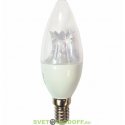 Лампа светодиодная LED Premium 8,0W 220V E14 2700K прозрачная свеча с линзой (композит)