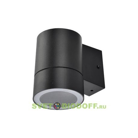 Светильник накладной Ecola GX53 LED 8013A IP65 прозрачный Цилиндр металл. 2*GX53 Черный 205x140x90
