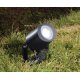 Светильник светодиодный грунтовый Fumagalli MINI TOMMY SPIKE черный, полупрозрачный, 1XGU10 LED с лампой 3,5W