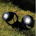 Светильник светодиодный грунтовый 7вт Fumagalli MINI TOMMY SPIKE 2L черный, полупрозрачный 2XGU10 LED с лампами 3,5W