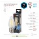 Лампочка светодиодная ЭРА F-LED B35-7W-840-E27 7Вт филамент свеча нейтральный белый свет