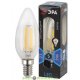 Лампочка светодиодная ЭРА F-LED B35-5W-840-E14 5Вт филамент свеча нейтральный белый свет