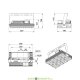 Прожектор светодиодный, мощный серия S 150Вт, 5000К, 23000Лм, угол 130×30°, IP67 (3000К теплый, 4000К нейтральный под заказ)