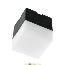 Светильник светодиодный AL4021 IP20 3W 6500К, пластик, черный 50*50*55мм