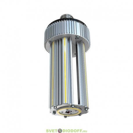 В лампах мощностью 80 и 100 Вт используются светодиодные планки с COB-диодами.