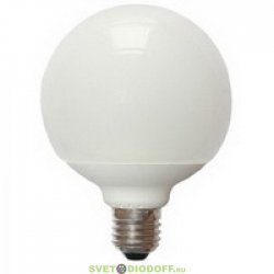 Светодиодная лампа большой шар Ecola globe   LED Premium 15,5W G95 220V E27 2700K 320° шар (композит) 143x95