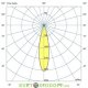 Линейный фасадный светодиодный светильник "ОПТИКА" 20Вт, 500мм, 2200Лм, 3000К 25°