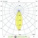 Линейный фасадный светодиодный светильник Барокко ОПТИК 20Вт, 1000мм, 2050Лм, 3000К линза 10х65°