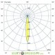 Архитектурный светодиодный светильник Барокко Оптик 20Вт, линза 15 градусов, СИНИЙ, IP67, 1000мм
