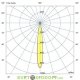 Светодиодный прожектор К для архитектурной подсветки 30Вт, 3210Лм, 250мм, теплый 3000К, линза 10°